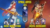 C0 Nilou Mono Hydro & C0 Dehya Overcarry | Genshin Impact Spiral Abyss Version 4.5