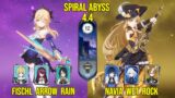 C6 Fischl Arrow Rain & C0 Navia Wet Rock | Genshin Impact Spiral Abyss Version 4.4