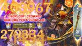 Chiori C0R1 Crowned 800k DMG Per S Showcase – New Next Gen Geo DPS & Sub DPS 4.5 Genshin Impact