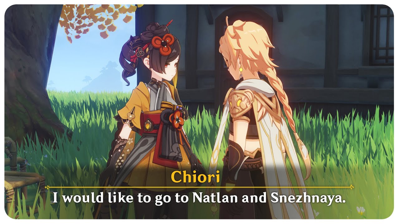 Chiori Wants to Visit Natlan and Snezhnaya! | Genshin Impact - Genshin ...