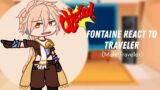 Past Fontaine react to Traveler (male mc) // Genshin Impact // Gacha club