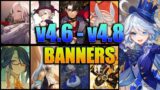 UPDATED!! Version 4.6 to 4.8 Banners Roadmap Including RERUNS – Genshin Impact