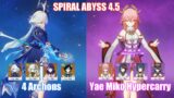 4 Archons & C0 Yae Miko Hypercarry | Spiral Abyss 4.5 | Genshin Impact