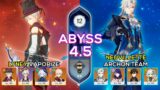 C0 Neuvillette Archon Team & C0 Lyney Vaporize | Spiral Abyss 4.5 | Genshin Impact