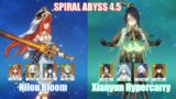 C0 Nilou Bloom & C0 Xianyun Hypercarry | Spiral Abyss 4.5 | Genshin Impact