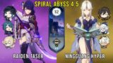 C0 Raiden Double Hydro and C6 Ningguang Hypercarry – Genshin Impact Abyss 4.5 – Floor 12 9 Stars