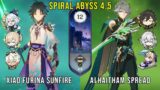 C0 Xiao Furina Sunfire and C0 Alhaitham Spread – Genshin Impact Abyss 4.5 – Floor 12 9 Stars