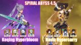 C5 Keqing Hyperbloom & C0 Navia Hypercarry | Spiral Abyss 4.5 | Genshin Impact
