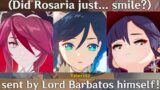 SHE SMILED!! MONA & ROSARIA Play with Cats Cutscene Genshin Impact | Mentioned VENTI Lord Barbatos