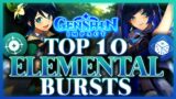 Top Ten BEST Elemental Bursts in Genshin Impact