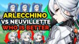 WHO IS BETTER ARLECCHINO VS NEUVILLETTE (Genshin Impact)