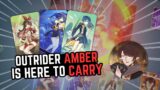 When Outrider Amber Unleashes The NUKES  | Genshin Impact TCG