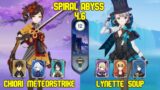 C0 Chiori Meteorstrike & C6 Lynette Soup | Spiral Abyss Version 4.6 | Genshin Impact