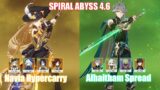 C0 Navia Hypercarry & C0 Alhaitham Spread | Spiral Abyss 4.6 | Genshin Impact