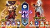 C0 Navia Hypercarry & C0 Arlecchino Burgeon | Spiral Abyss 4.6 | Genshin Impact