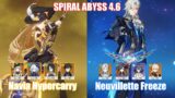 C0 Navia Hypercarry & C1 Neuvillette Freeze | Spiral Abyss 4.6 | Genshin Impact