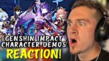 FIRST REACTION to All GENSHIN IMPACT Character Demos | Part 1!