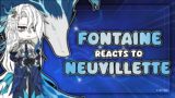 Fontaine reacts to Neuvillette || gacha club / genshin impact || reaction video