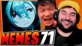 REACCIONANDO a los MEJORES MEMES de GENSHIN IMPACT #71