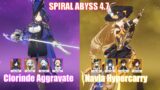 C0 Clorinde Aggravate & C0 Navia Hypercarry | Spiral Abyss 4.7 | Genshin Impact