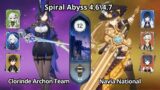 C0 Clorinde Archon Team & C0 Navia National – Spiral Abyss 4.6 Floor 12 Genshin Impact
