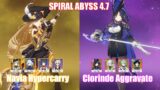 C0 Navia Hypercarry & C0 Clorinde Aggravate | Spiral Abyss 4.7 | Genshin Impact
