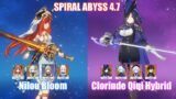 C0 Nilou Bloom & C0 Clorinde Qiqi Hybrid | Spiral Abyss 4.7 | Genshin Impact