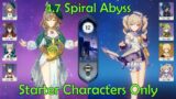 Starter Characters Only: 4.7 Spiral Abyss – Genshin Impact