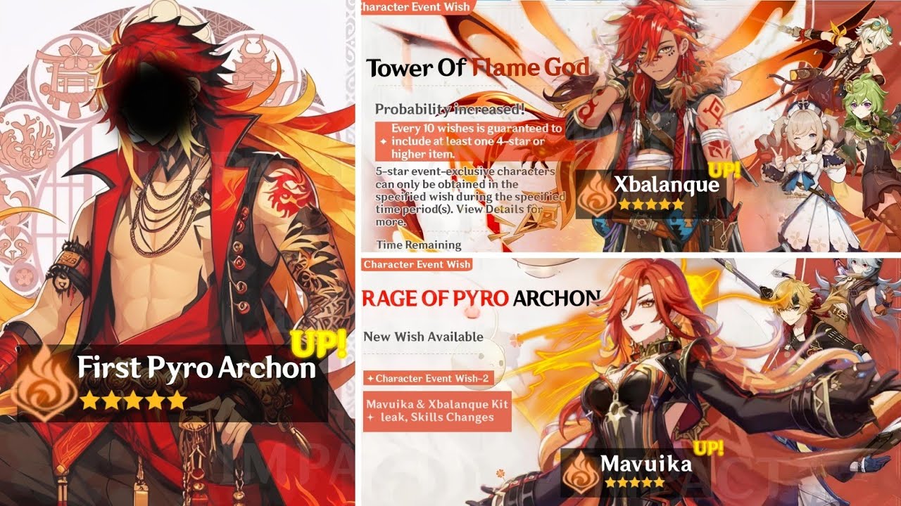 NEW UPDATE!! Confirmed 2 Pyro Archon, Mavuika Skill, Kit Leaks ...