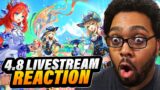 The HOTTEST Genshin Impact Summer Event | 4.8 LIVESTREAM REACTION