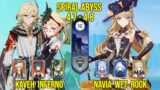 C6 Kaveh – Emilie Inferno & C0 Navia Wet Rock | Spiral Abyss Version 4.8 – 4.7 | Genshin Impact