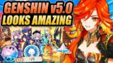 THE BIGGEST UPDATE EVER!! Genshin Impact 5.0 LIVESTREAM RECAP