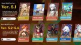 ALL BANNERS FROM 5.1 TO 5.4! Mavuika, 5.1 Special Program, Liyue Chronicled Wish – Genshin Impact