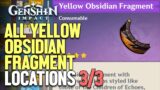 All Yellow Obsidian Fragment Locations Genshin Impact