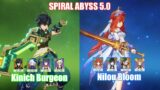 C0 Kinich Burgeon & C0 Nilou Bloom | Spiral Abyss 5.0 | Genshin Impact