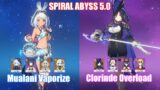 C0 Mualani Vaporize & C0 Clorinde Overload | Spiral Abyss 5.0 | Genshin Impact