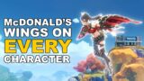 McDonalds Wings On EVERY Character w/Timestamps (Genshin Impact)