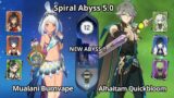 NEW ABYSS !! C0 Mualani Burnvape & C0 Alhaitam Quickbloom – Spiral Abyss 5.0 Floor 12 Genshin Impact