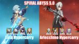 C0 Eula Hypercarry & C0 Arlecchino Hypercarry | Spiral Abyss 5.0 | Genshin Impact