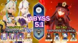 C0 Xilonen + C6 Ningguang & C0 Hu Tao Vaporize Plunge | Spiral Abyss 5.1 | Genshin Impact