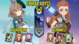 C6 Lisa AggraBurn & Aloy BurnMelt | Spiral Abyss 5.0 | Genshin Impact