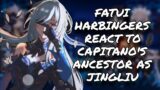 Fatui Harbingers React To Capitano’s Ancestor As Jingliu || Genshin Impact || HSR || Gacha React