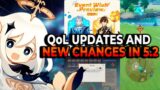 NEW UPDATE! 5.2 CHANGES, QoL UPDATES | EVENT WEAPON, TRAVELER – GENSHIN IMPACT