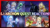 That was INTENSE! 5.1 Archon Quest Cutscene Reactions & The Natlan War | Genshin Impact