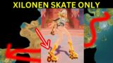 Xilonen Skate Only Run from Mondstadt to Natlan (Genshin Impact)