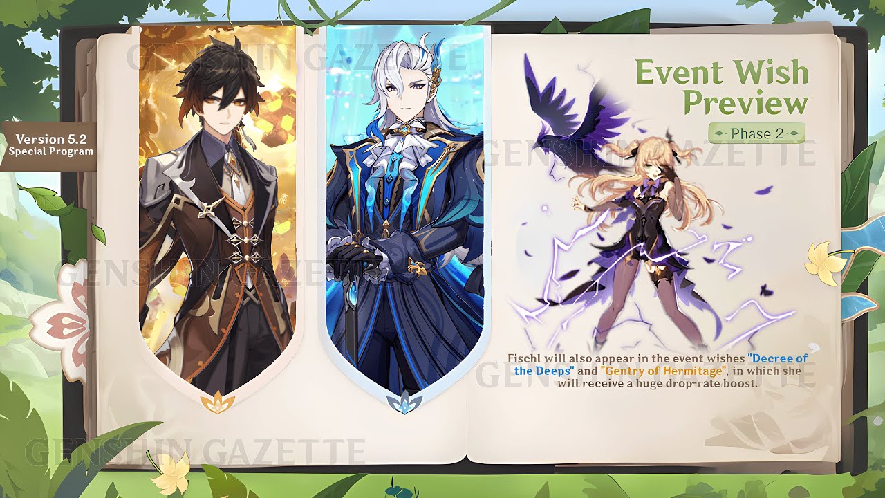 5.2 BANNERS CONFIRMED?! + 4 STARS! (Fischl, Heizou, Yaoyao) - Genshin ...