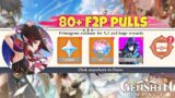 BIG NEWS FOR F2P PLAYERS!! 80+ FREE PULLS IN NEXT PATCH + FREE 4 STAR WEAPON – Genshin Impact