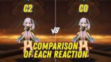 Nahida: C0 vs C2 | Comparison of each reaction UPDATED – Genshin Impact