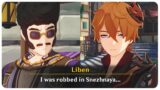 Snezhnaya Lore Drop | Liben Gets Robbed in Snezhnaya (Cutscene) | Genshin Impact