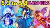 BANNER LEAKS FROM 5.3 TO 5.8 ! WANDERER & FURINA RERUN!5.2,5.3,5.4,5.5,5.6,5.7 & 5.8-GENSHIN IMPACT